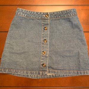 💙Forever 21 Button Front Denim Skirt Small💙